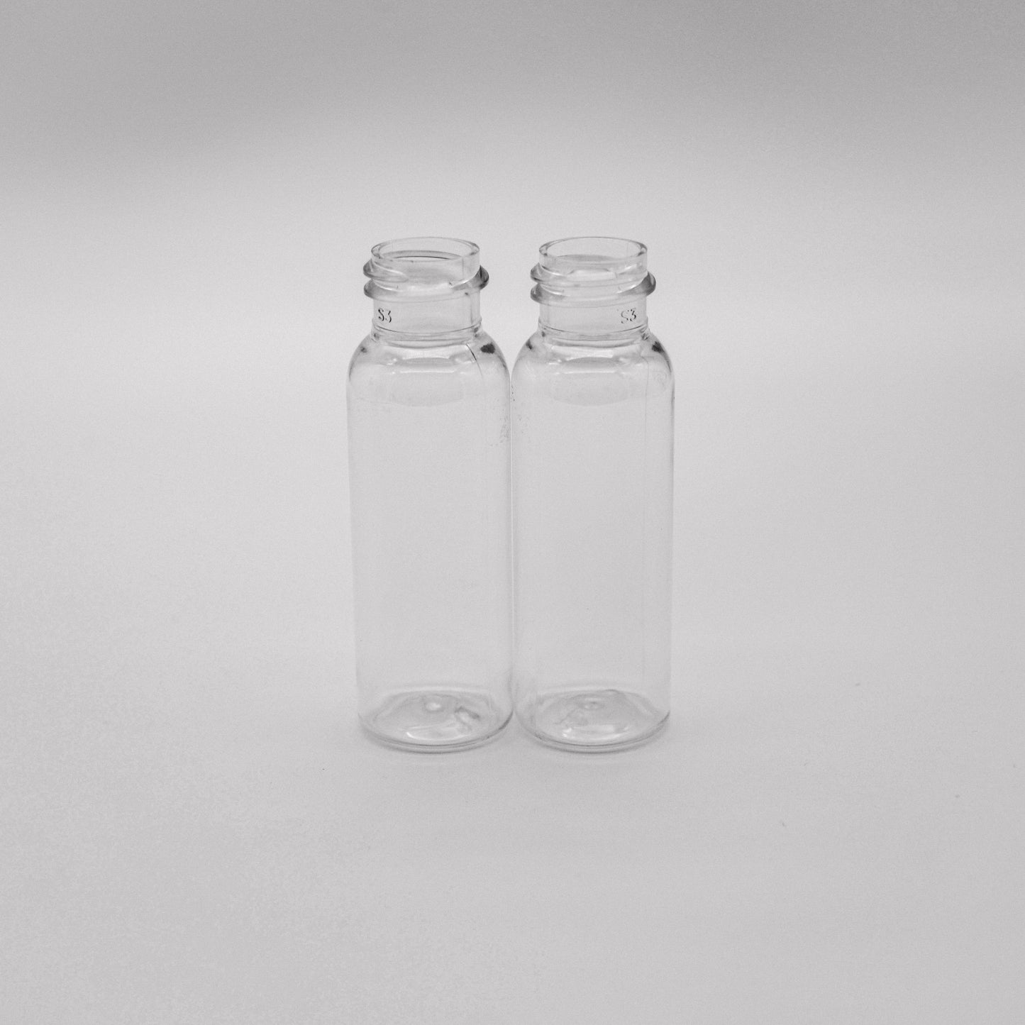 1oz Clear PET Plastic Bullet Bottle 20/410