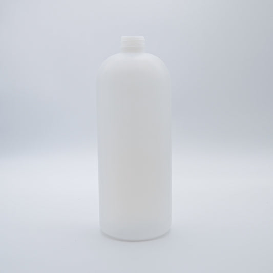 1lt/32oz Natural HDPE Plastic Bullet Bottle 28/410