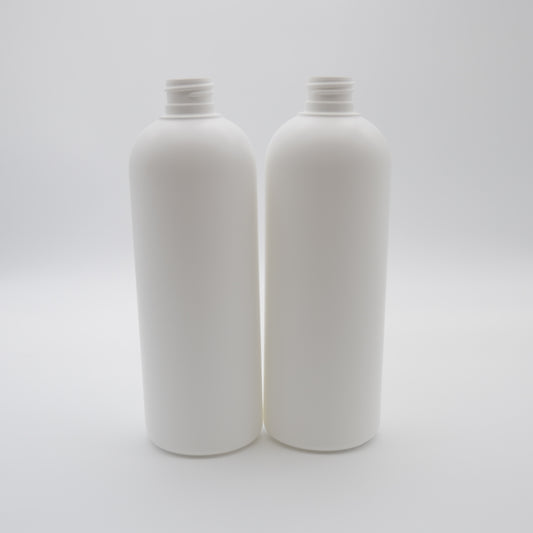 400ml White HDPE Bullet Bottle 24/410