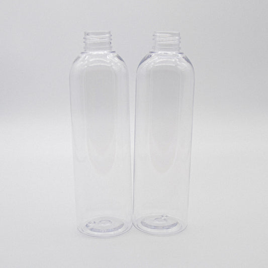 8oz Clear PET Plastic Bullet Bottle 24/410