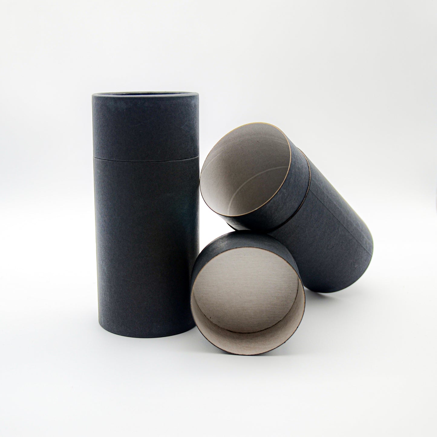 Black Corrugated Cardboard Cylinder