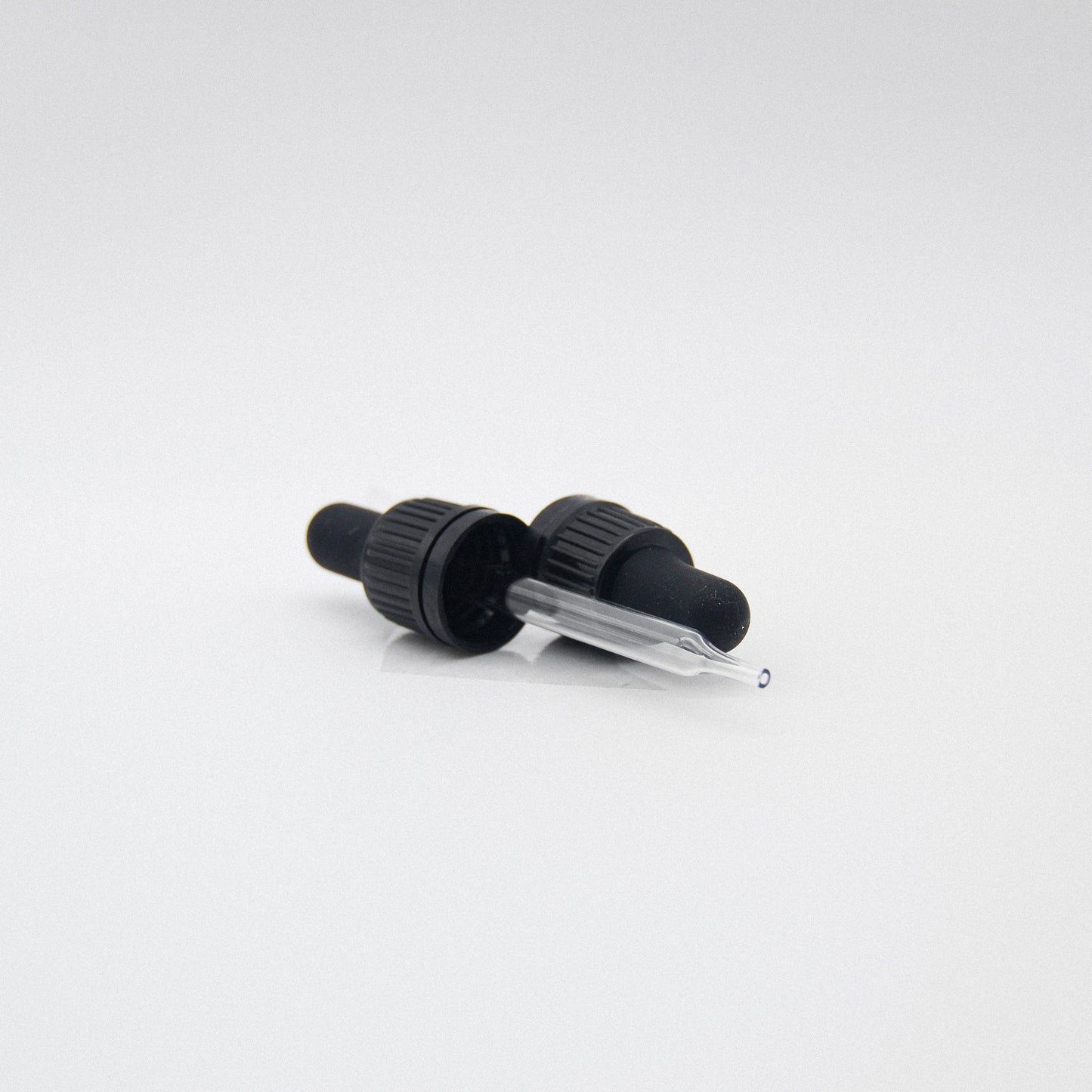 Black Glass Dropper 18/400