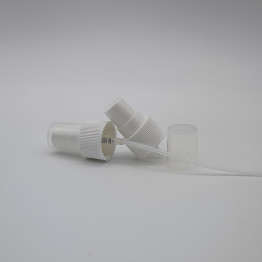 White Fine Ribbed Mist Sprayer 20/410 150mm Dip Tube