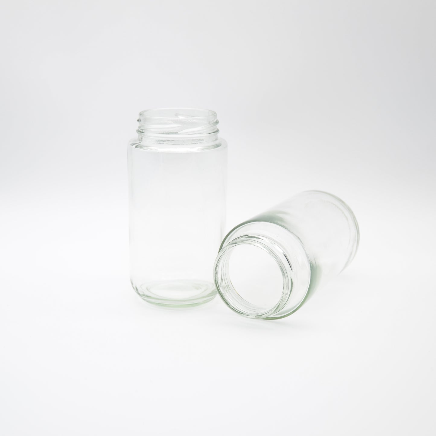 250ml/8oz Clear Glass Straight Tall Jar 53mm