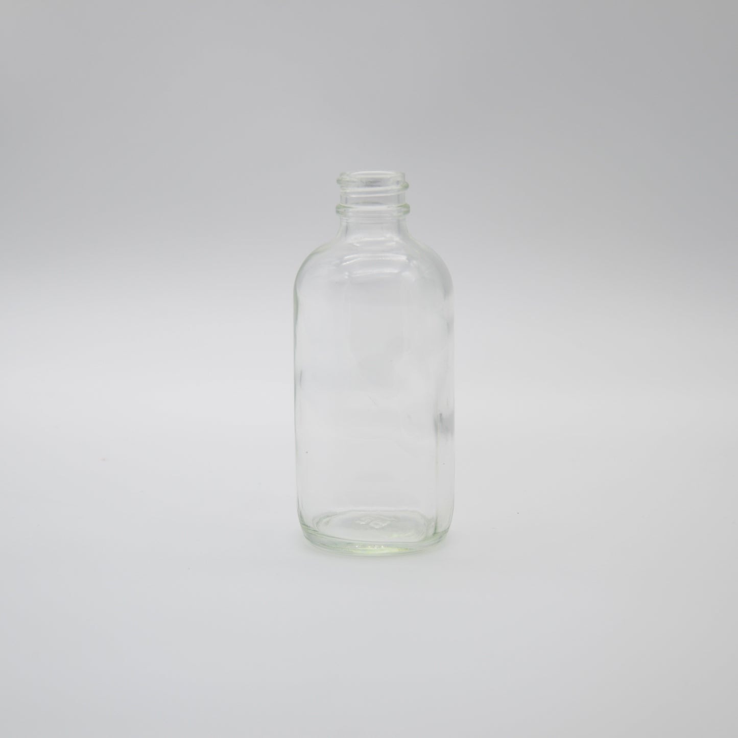 4oz Clear Glass Boston Round Bottle 22/400