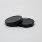 Black Metal Cap w/ Plastisol Liner 53mm