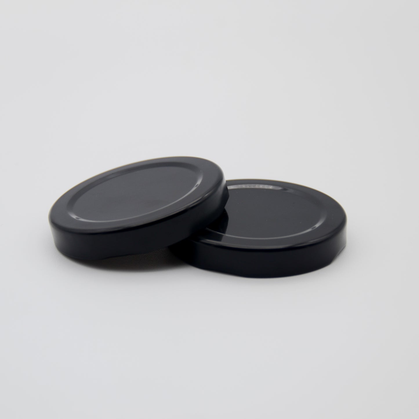 Black Metal Cap w/ Plastisol Liner 53mm