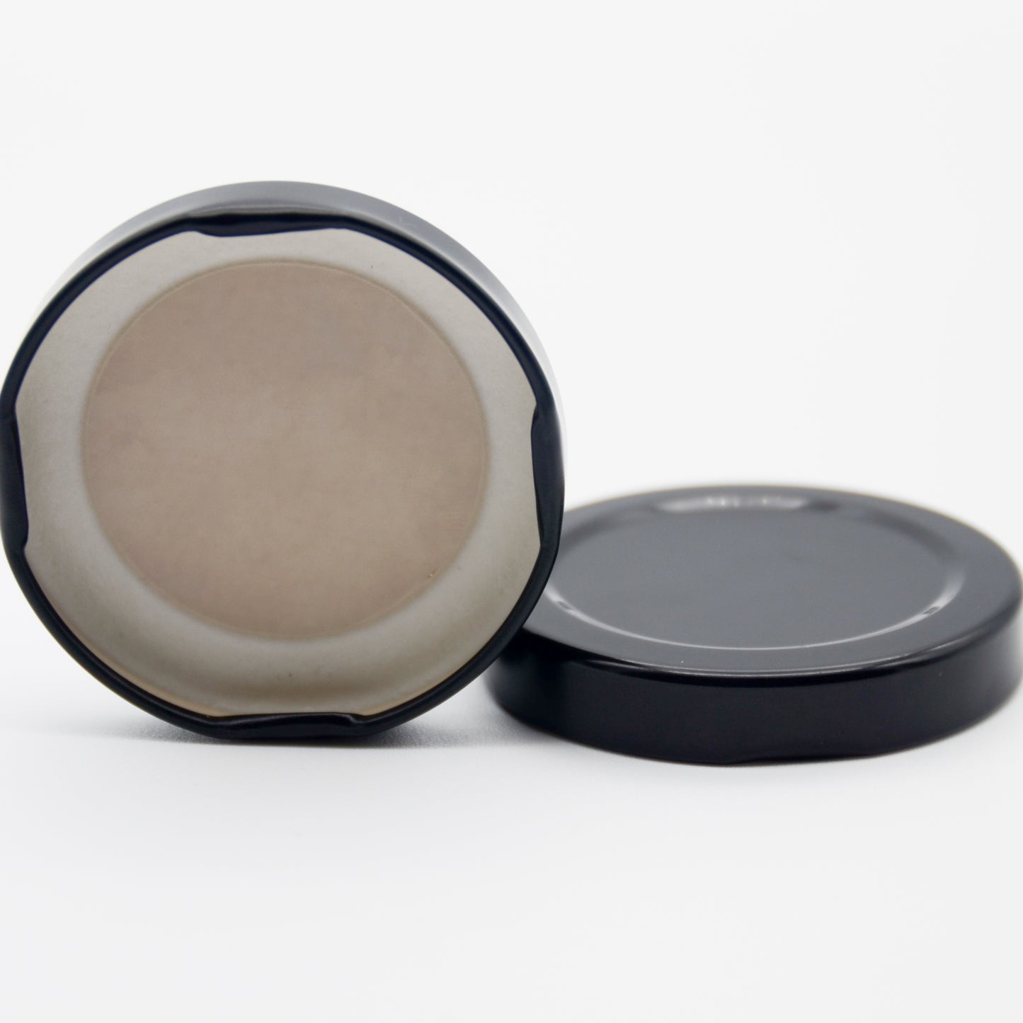 Black Metal Cap w/ Plastisol Liner 53mm