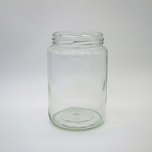 750ml/25oz Clear Short Cylinder Jar 82mm Twist